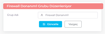 Stok Grubu Düzenle